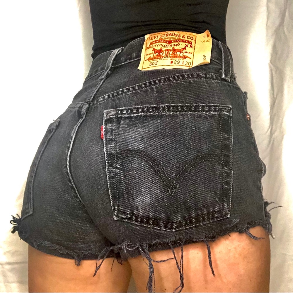 Levi's Black Jean Shorts